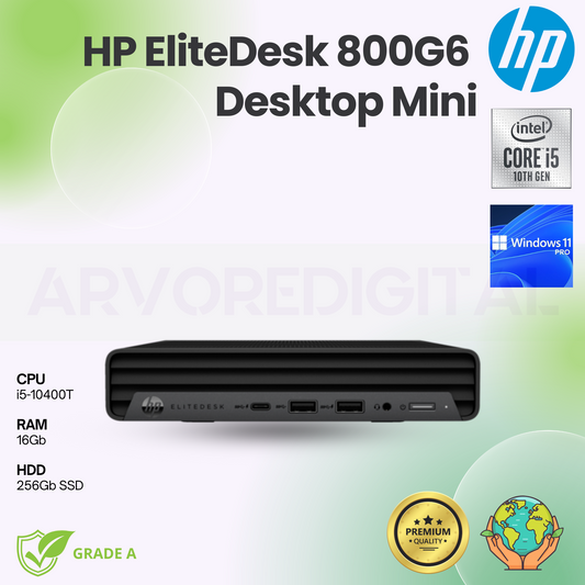 HP EliteDesk 800 G6 Mini | i5-10400T | 16Gb | 256Gb SSD | W11Pro