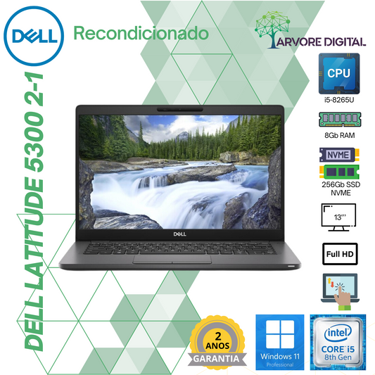 Dell Latitude 5300 |  i5-8365U | 8GB | 256Gb SSD | 13'' Touch | W11Pro