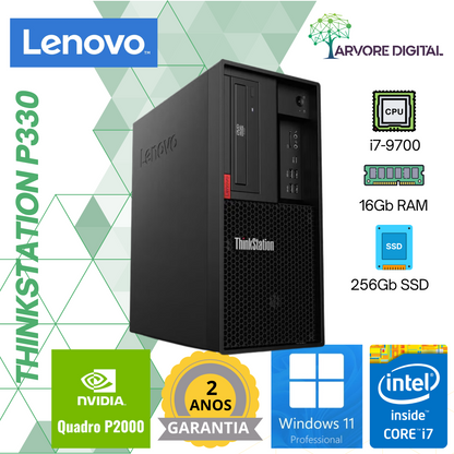 Lenovo ThinkStation P330 | i7-9700 | 16Gb | 256Gb SSD | Quadro P2000 | Windows 11 Pro