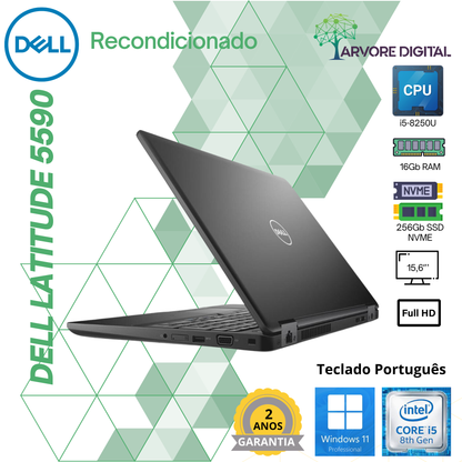 Dell Latitude 5590 | i5-8250U | 16Gb | 256Gb NVME | 15,6'' | W11Pro | Teclado PT