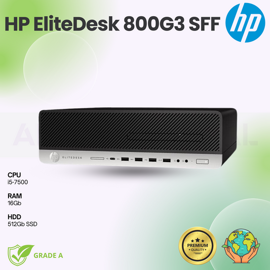 HP EliteDesk 800 G3 SFF | i5-7500 | 16Gb | 512Gb SSD  | W10Pro