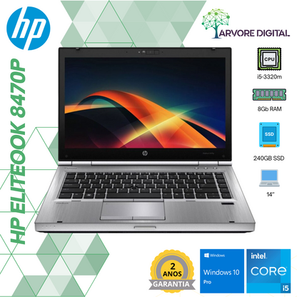 HP Elitebook 8470 | i5-3320m | 8Gb | 240Gb SSD | 14'' | W10Pro
