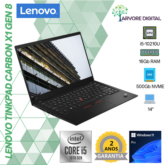 Lenovo ThinkPad X1 Carbon G8 | i5-10210U | 16Gb | 500Gb SSD NVME | W11Pro