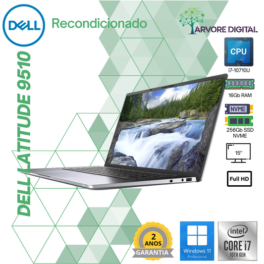 Dell Latitude 9510 |  i7-10710U | 16GB | 256Gb SSD | 15'' | W11Pro