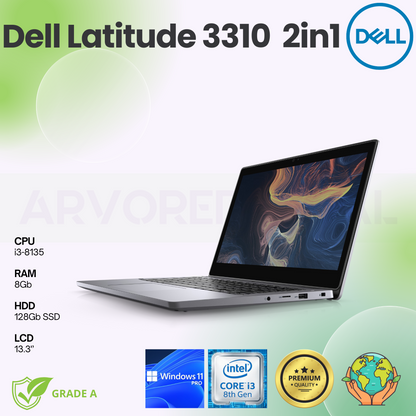 Dell Latitude 3310 |  i3-8145 | 8GB | 128Gb SSD | 13.3'' Touch | W11Pro