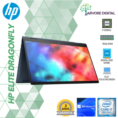 HP Elite DragonFly | i7-8565U | 16Gb | 512Gb NVMe | 13.3'' TouchScreen | W11Pro