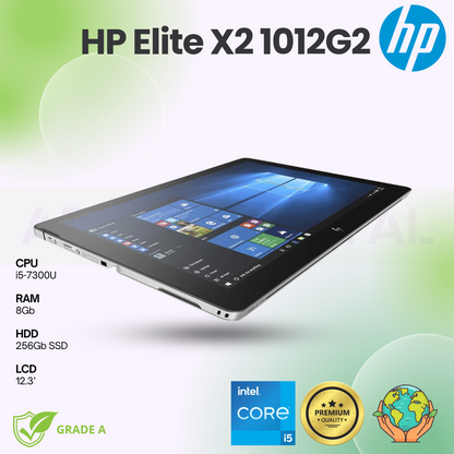 HP Elite X2 1012G2 | i5-7300U | 8Gb | 256Gb SSD | 12,3'' Touchscreen | Teclado PT | W10Pro