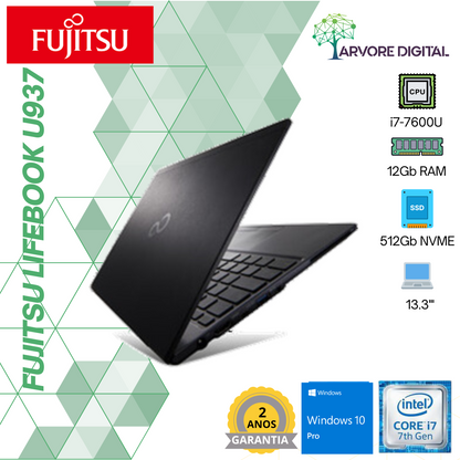Fujitsu Lifebook U937 | i7-7600U | 12GB | 512Gb SSD | 13,3'' | Windows 10 Pro