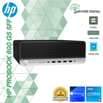 HP ProDesk 600 G5 SFF | i5-9500 | 16Gb | 256Gb SSD NVme | Windows 11 Pro