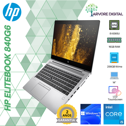 HP Elitebook 840G6 | i5-8365U | 16Gb | 256Gb NVME | 14'' TouchScreen | W11Pro
