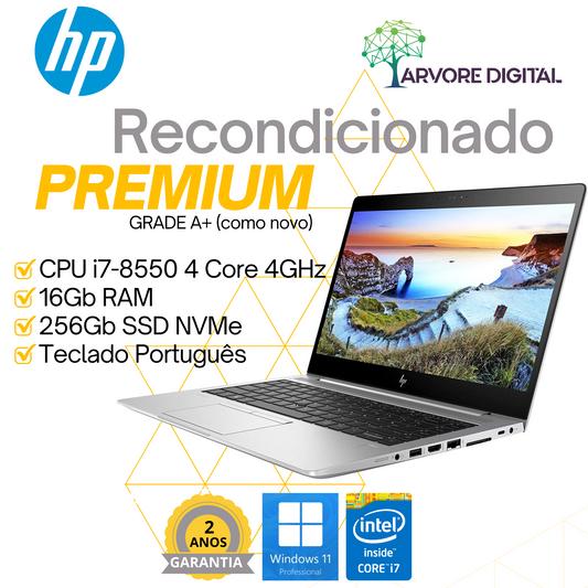 HP Elitebook 840 G5 | i7-8550U | 16Gb | 256Gb NVMe | 14´´ FULLHD | Windows 11 Pro
