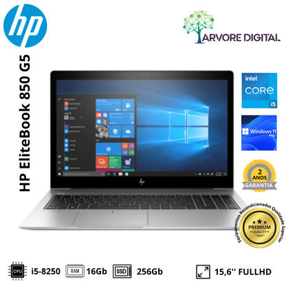 HP Elitebook 850 G5 | i5-8250 | 16Gb | 256Gb SSD NVMe | 15,6" | W11Pro