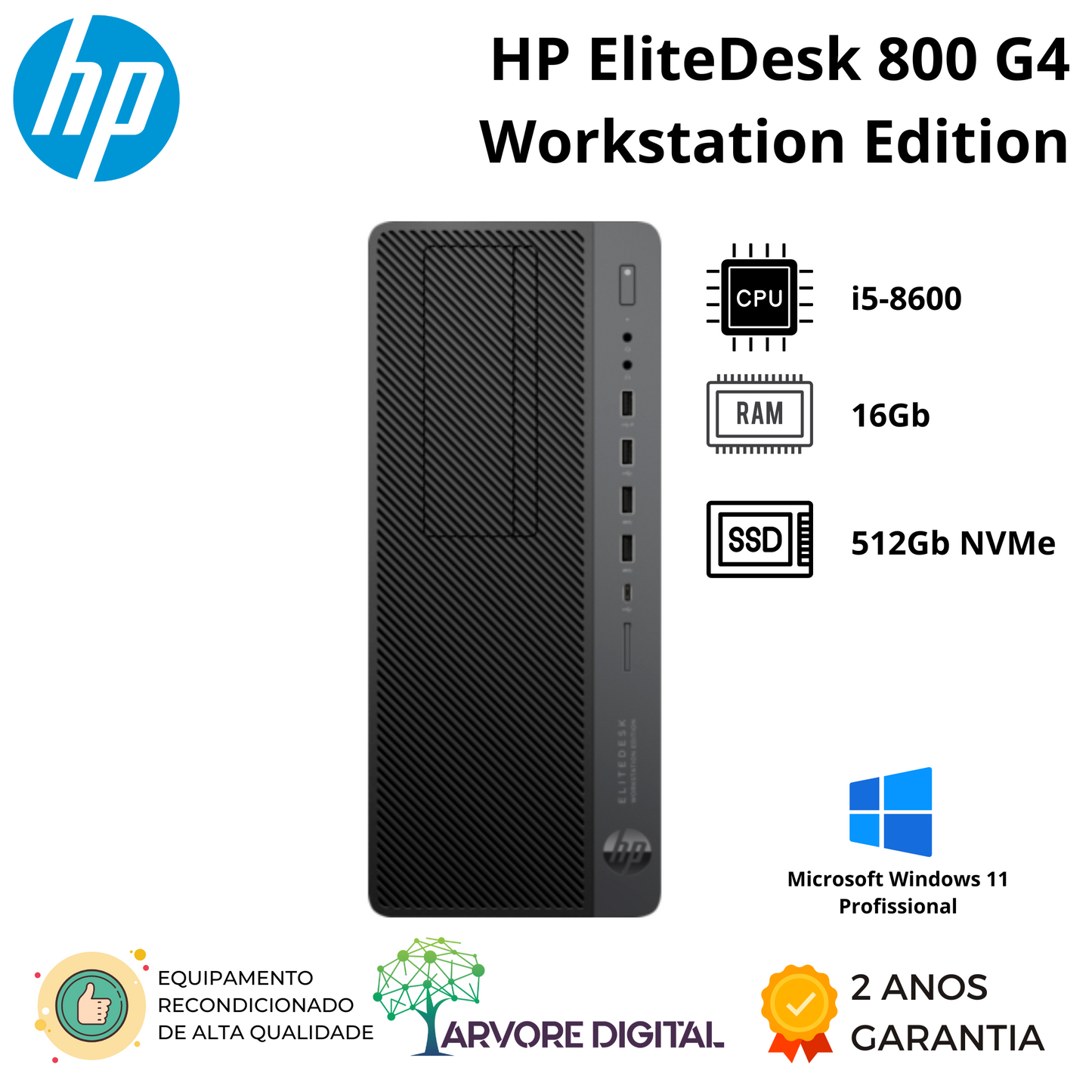 HP EliteDesk 800G4 Workstation Edition