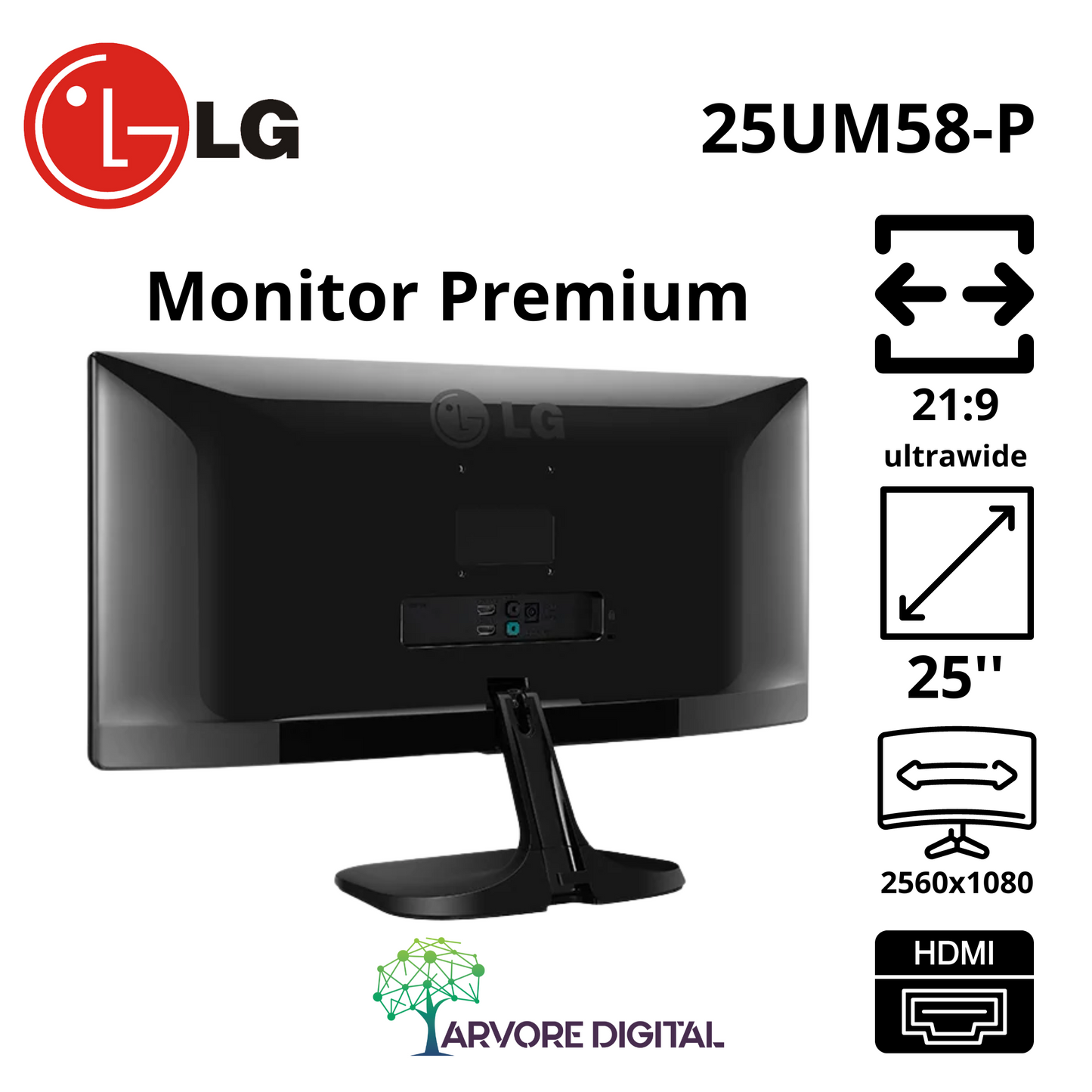 Monitor LG 25UM58-P