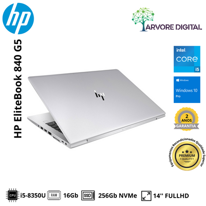 HP Elitebook 840 G5 | i5-8350U | 16Gb | 256Gb NVMe | 14´´ FULLHD | Windows 11 Pro