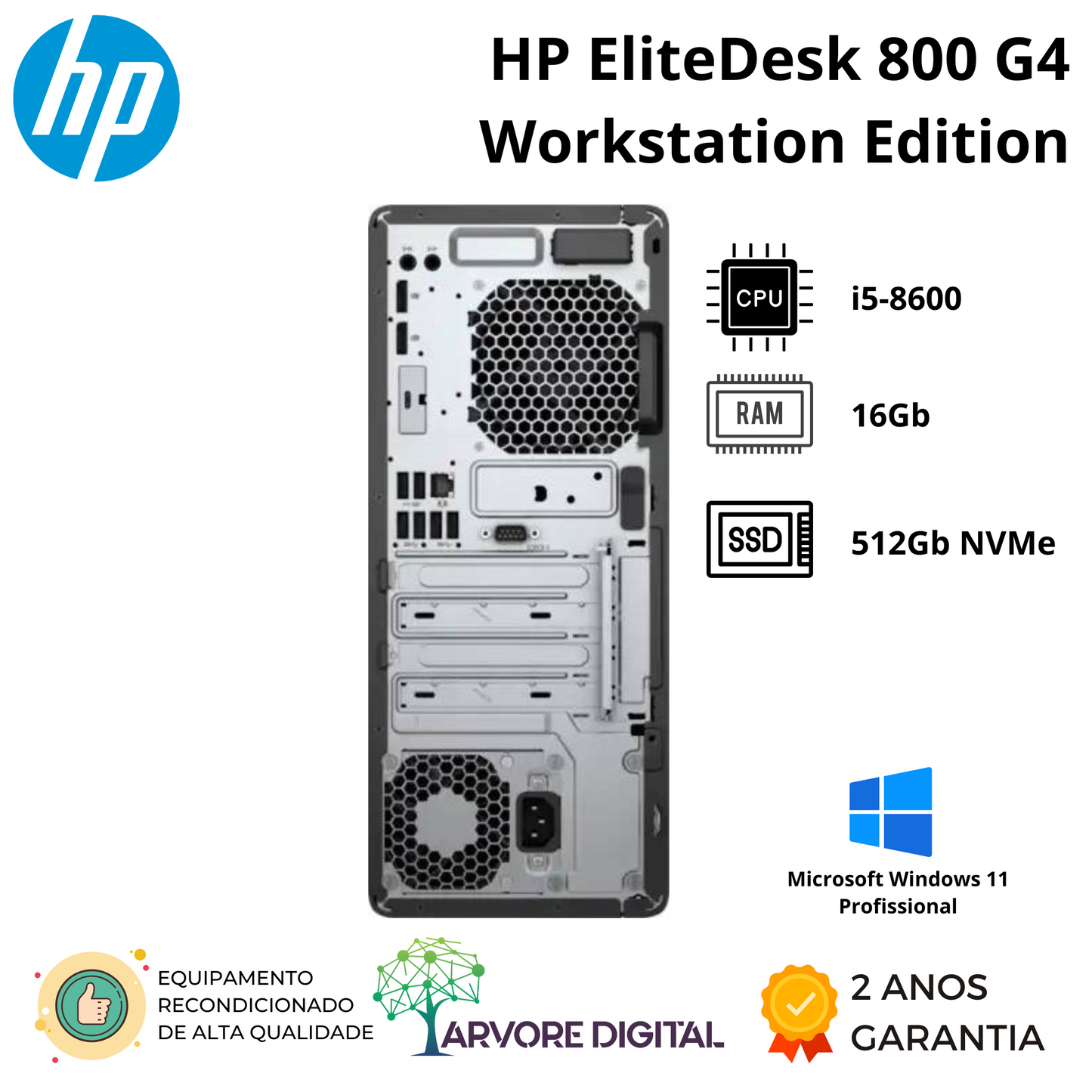HP EliteDesk 800G4 Workstation Edition