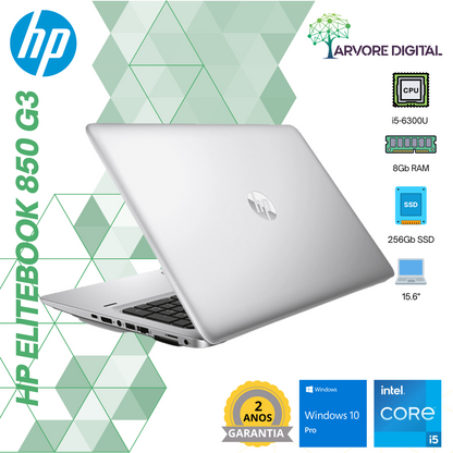 HP EliteBook 850G3 | i5-6300U | 8GB | 256SSD | 15,6'' | W10Pro