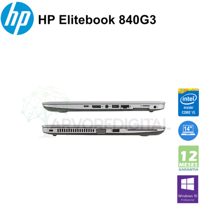 HP Elitebook 840 G3 | i5-6300U | 8Gb | 512Gb SSD M2 | 14" | W10Pro